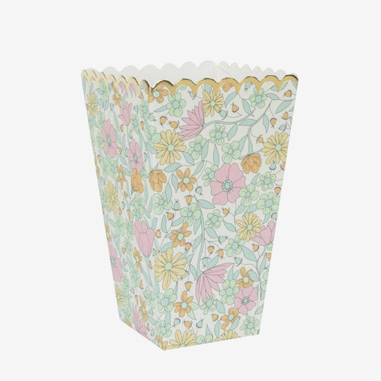 8 Liberty disposable popcorn boxes for birthday table decoration, picnic or festival