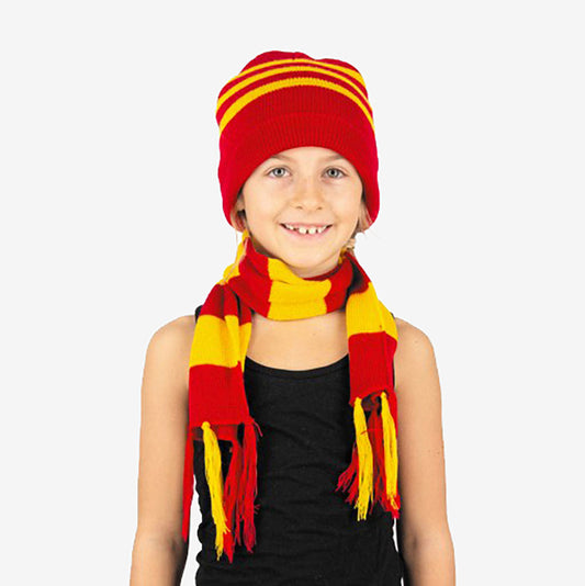 Cappello e sciarpa da apprendista stregone per il compleanno di Harry Potter