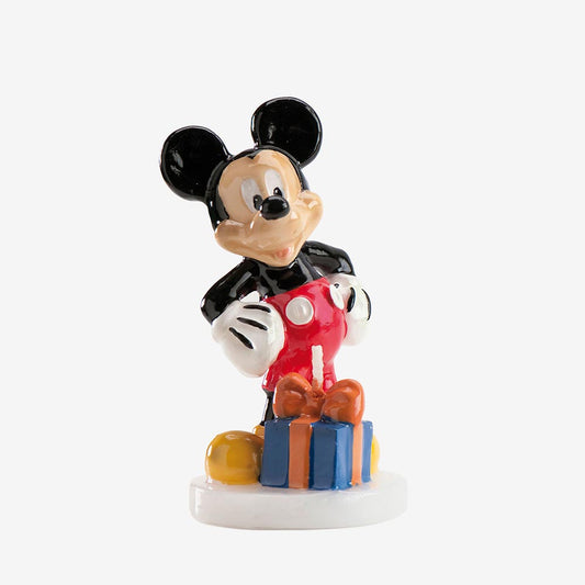 Vela de Mickey para decoración de tarta de cumpleaños de Disney.