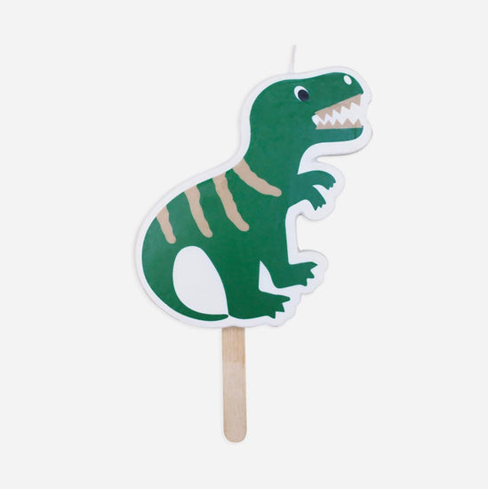 Bougie dinosaure pour décorer un gateau anniversaire garcon dino