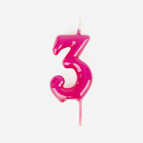 Bougie numéro cinq 5 ans bougie d'anniversaire rose et -  Canada