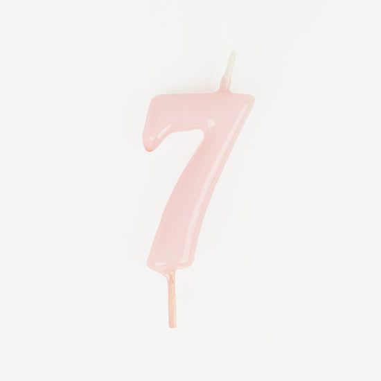 Bougies d'anniversaire 4 ans Fille Bougie Chiffre Rose Gold