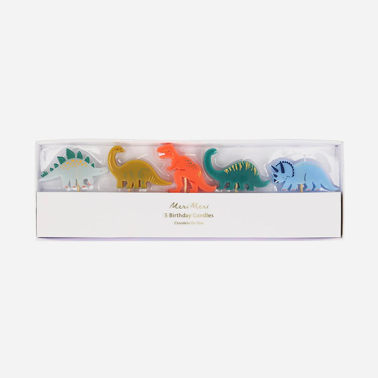 5 bougies anniversaire dino pour pour decor gateau anniversaire garcon