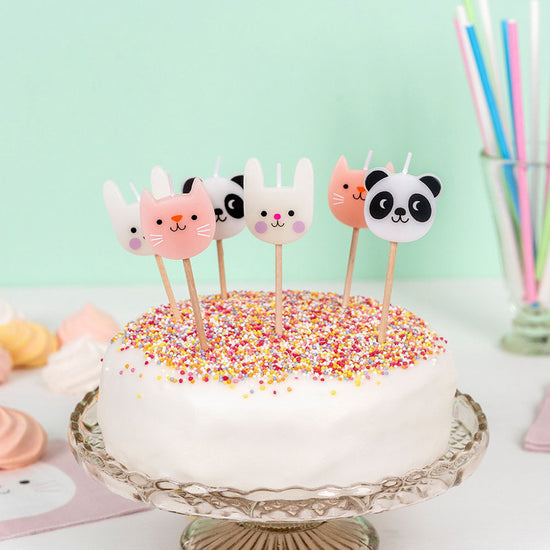 1 year birthday cake with cute animals