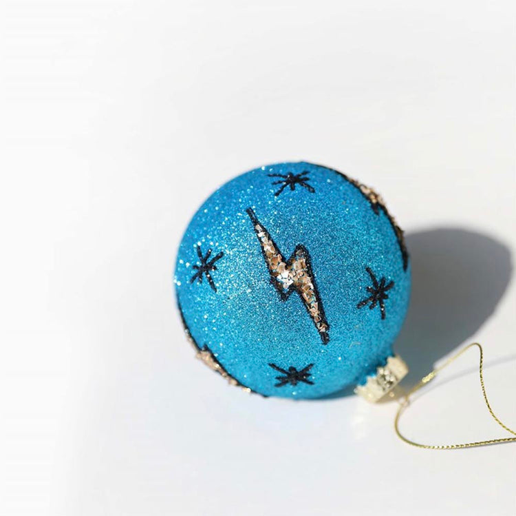 Blue cosmic Christmas ball for Christmas tree decoration