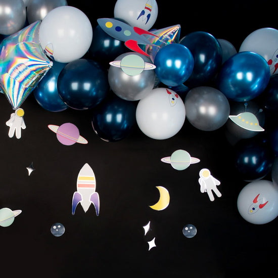 Kit arche de ballons anniversaire astronaute my little day