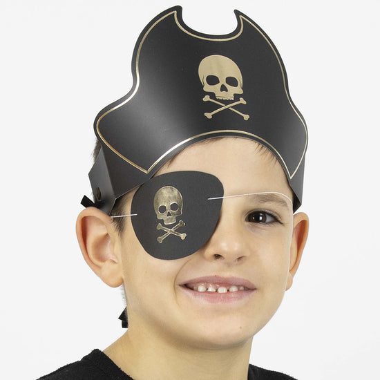 Anniversaire thème pirates : set cache-oeil pour déguisement