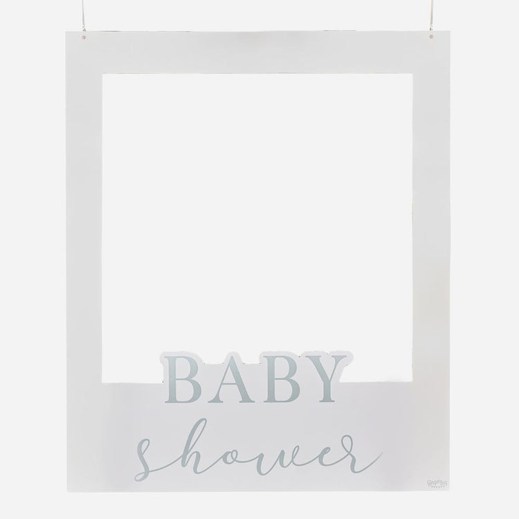 Cadre photobooth personnalisable ginger ray pour deco baby shower