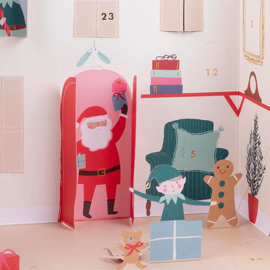 Idea de regalo de Navidad para niños: calendario de adviento de Santa House
