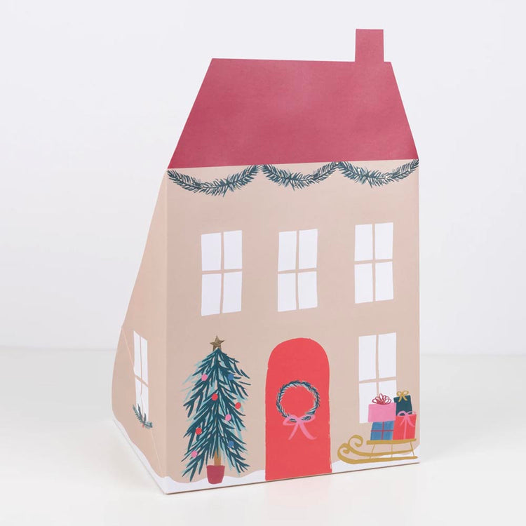 Casa de Papá Noel Calendario de adviento para regalar a un niño en Navidad