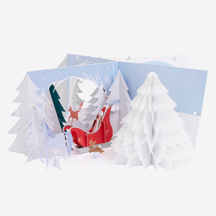 El calendario de adviento de cartón Meri Meri para montar: país de nieve