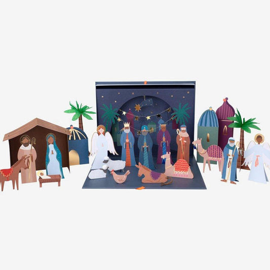 Paper Nativity Scene Advent Calendar