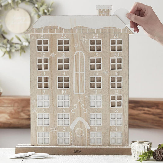Ginger ray perpetual advent calendar: wooden house