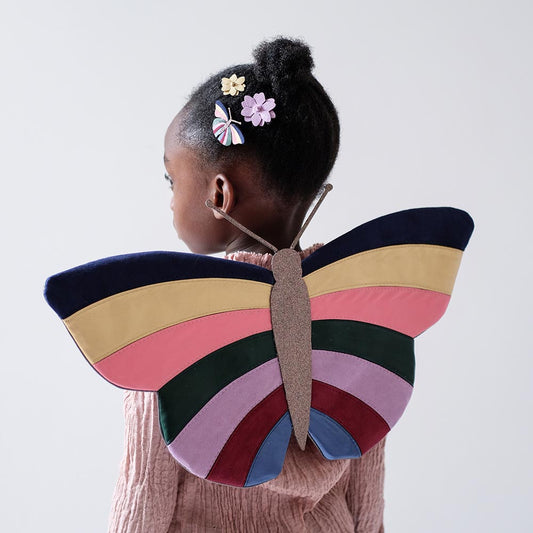 Capa alas de mariposa para disfraz de cumpleañera