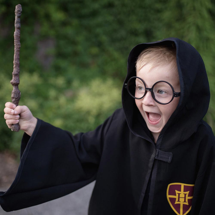 Deguisement enfant harry potter : lunettes rondes et cape 