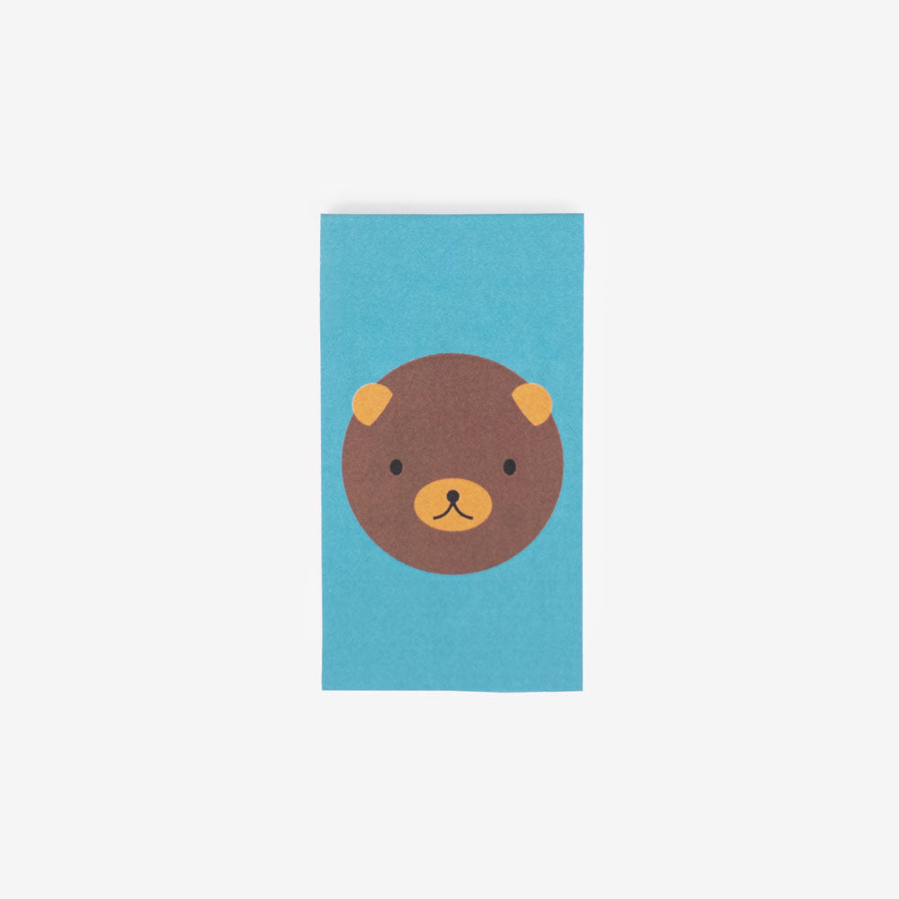 Child's birthday surprise bag gift: a mini bear notebook