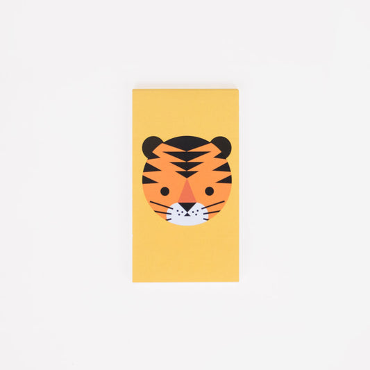 Small eco-responsible tiger notebook made in France: child's birthday gift