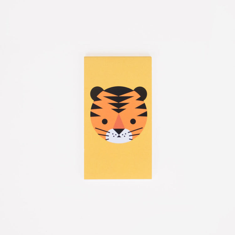 Petit carnet tigre ecoresponsable made in france : cadeau anniversaire enfant