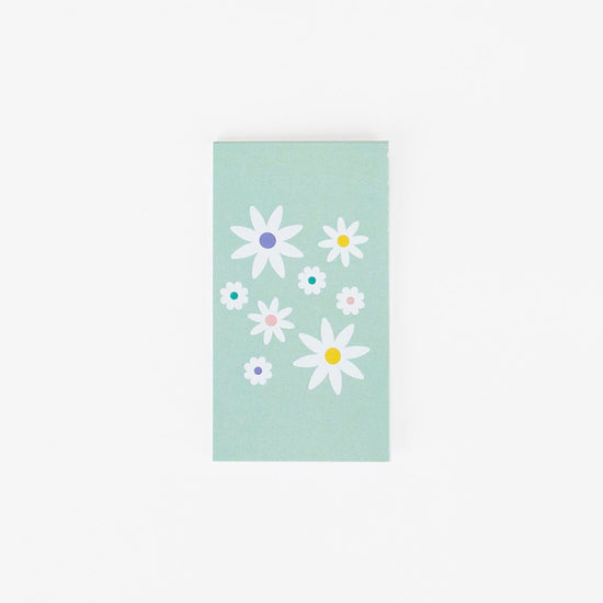 Mini daisies notebook for birthday guest gift flowers