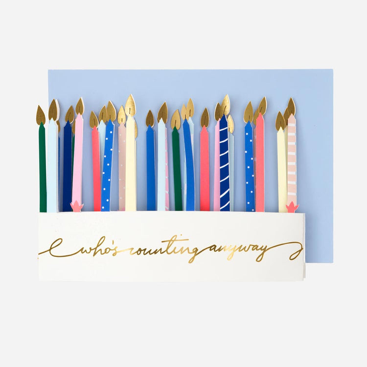 Tarjeta de acordeón de feliz cumpleaños para un cumpleaños de niño o adulto