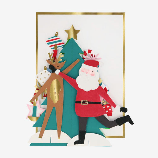 Tarjeta navideña para ofrecer: Meri Meri Christmas tree pop-up card