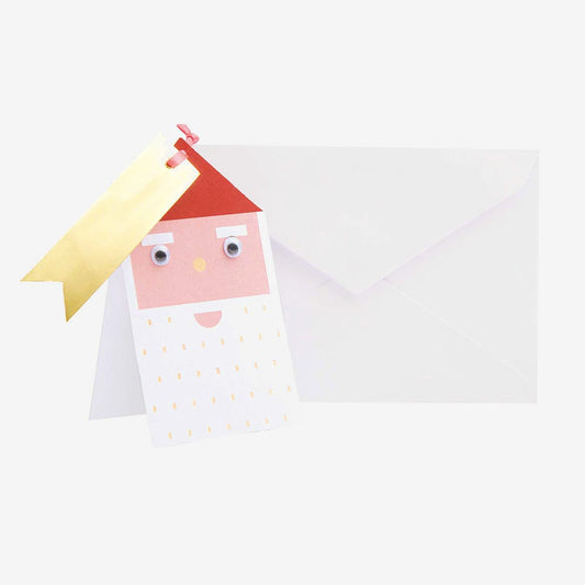 Idea original de Navidad: tarjeta de felicitación de Papá Noel para enviar