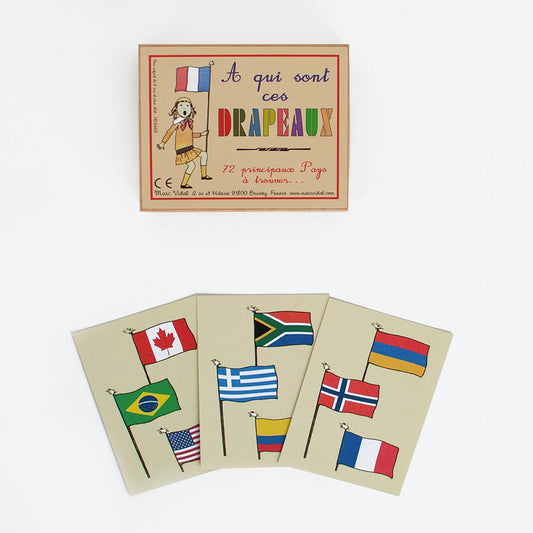 Cards to whom are these flags: fun game for birthday gift