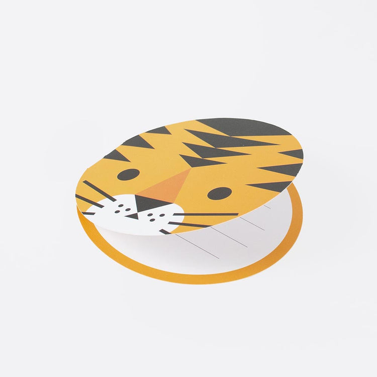 Tiger birthday invitation card (8)