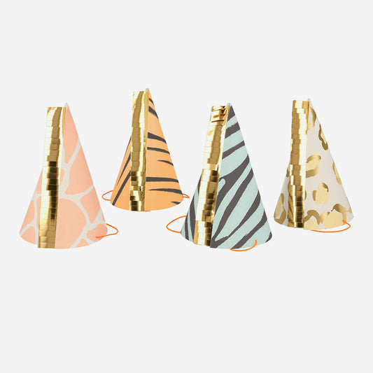 Pointed safari hats for children's birthday jungle theme My Little Day