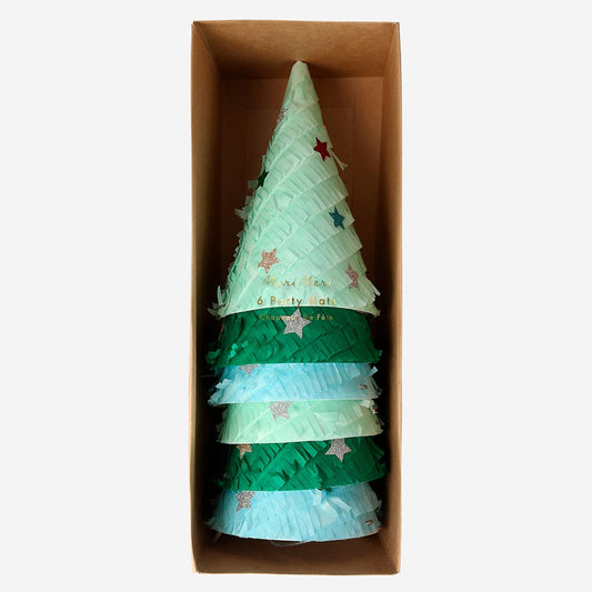 Christmas costume small pointed hat with fringes