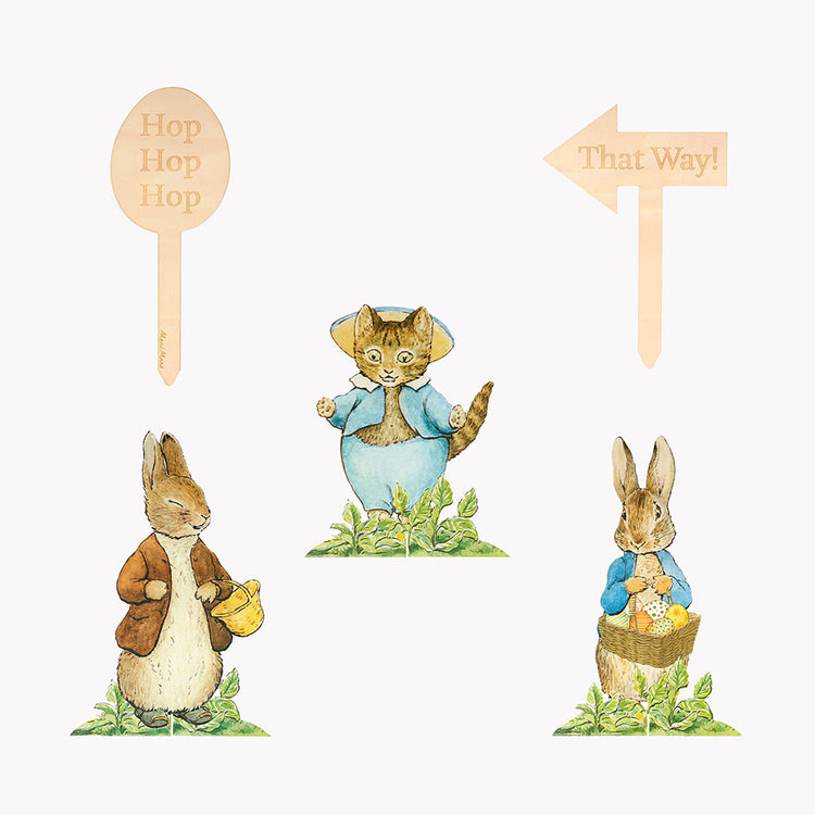 Fiesta de Pascua: kit de búsqueda de huevos de Peter Rabbit para organización de caza