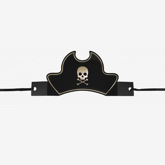 8 coiffes de pirate : déguisement pour invités anniversaire pirate
