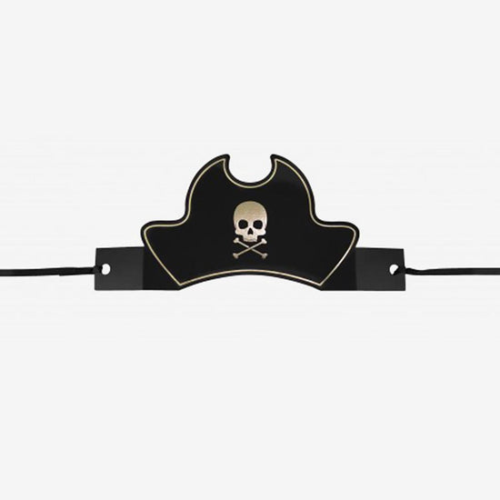 8 coiffes de pirate : déguisement pour invités anniversaire pirate