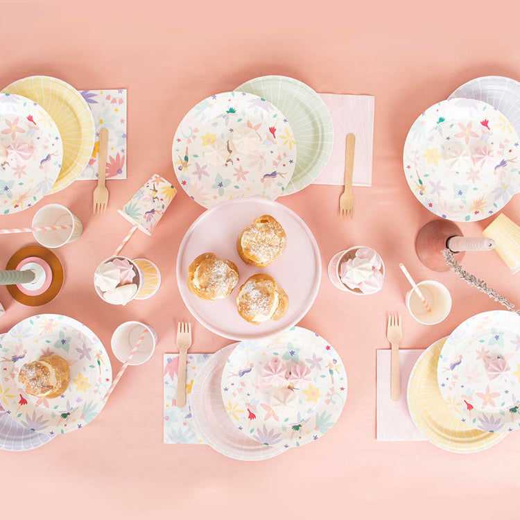 Pastel fairy girl birthday party table with the My Little Day collection