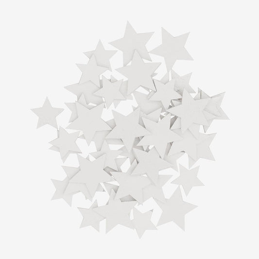 Star wooden confetti Christmas decoration holiday table
