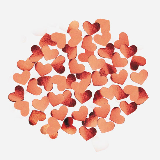 Confettis coeurs rouges pour mariage, baby shower ou Saint Valentin