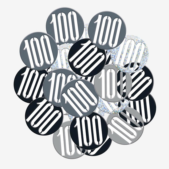 Bougie chiffre 100 holographique - Gateau anniversaire 100 ans