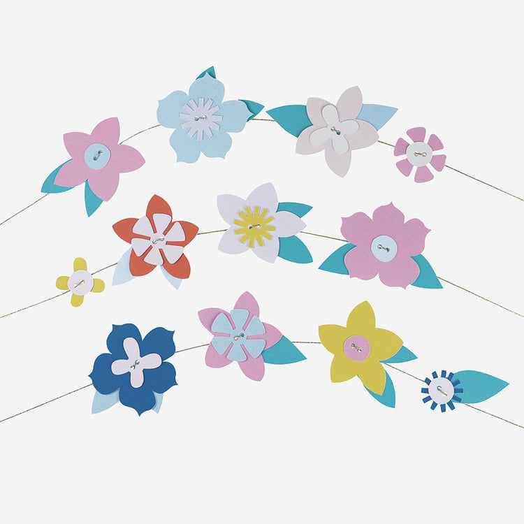 Kit loisirs créatifs : 6 couronnes de fleurs à confectionner pour décoration 