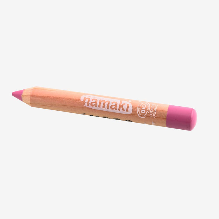 Lápices de maquillaje infantil veganos ecológicos rosa namaki para disfraces infantiles