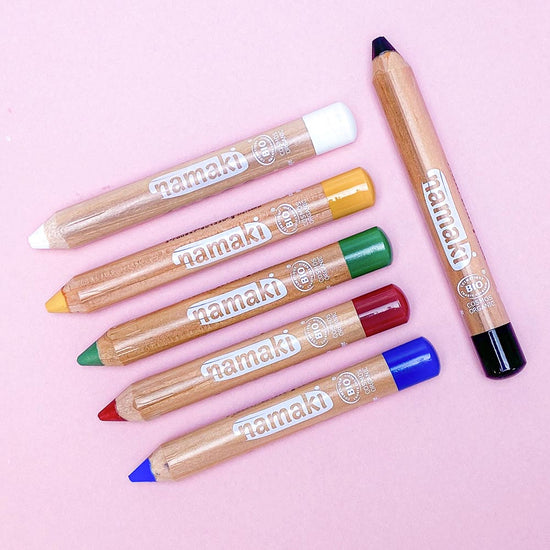 6 crayons maquillage enfant namaki multicolores deguisement enfant