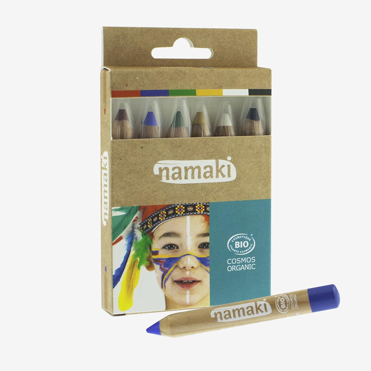 6 crayons de Maquillage Namaki ecoresponsable - Anniversaire enfant