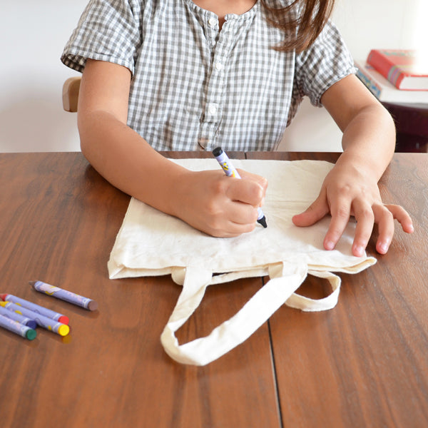 crayons textile en cire pour loisir créatif pour un atelier enfant