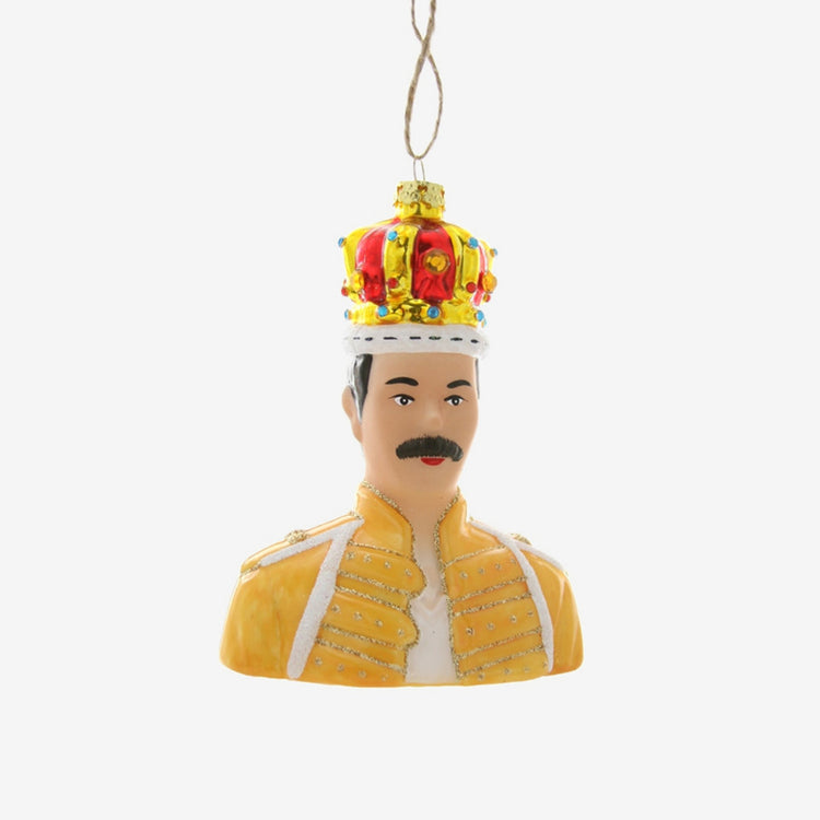 Decoration sapin de noel theme musique : ornement Freddy Mercury Queen