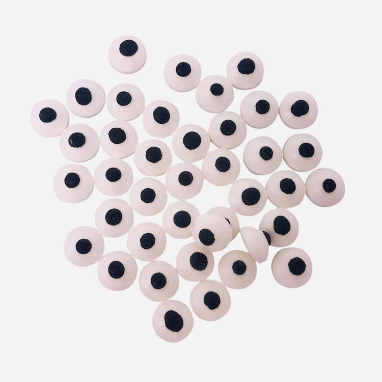 Yeux en sucre pour décoration de gateau de soirée Halloween originale