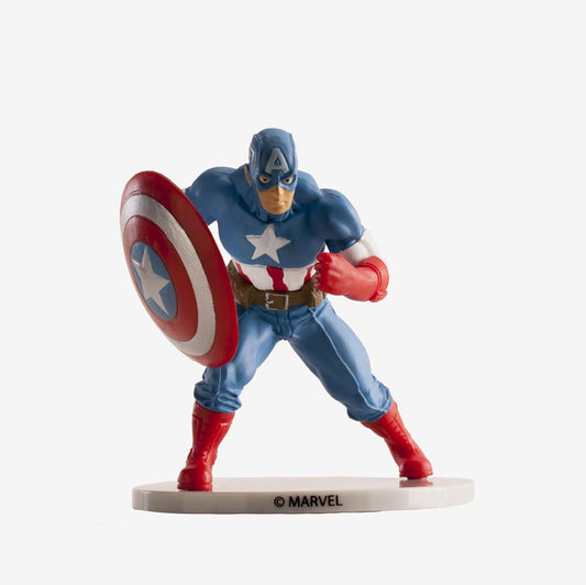 Decoration gateau anniversaire Avengers : figurine Captain America