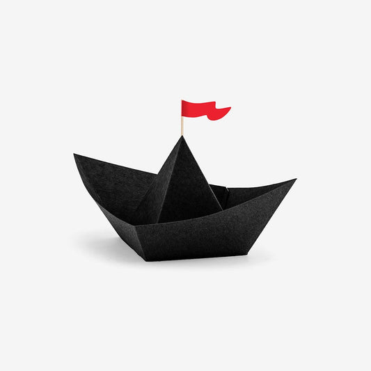 6 paper decorations - Pirate ship - Black - My Little Day