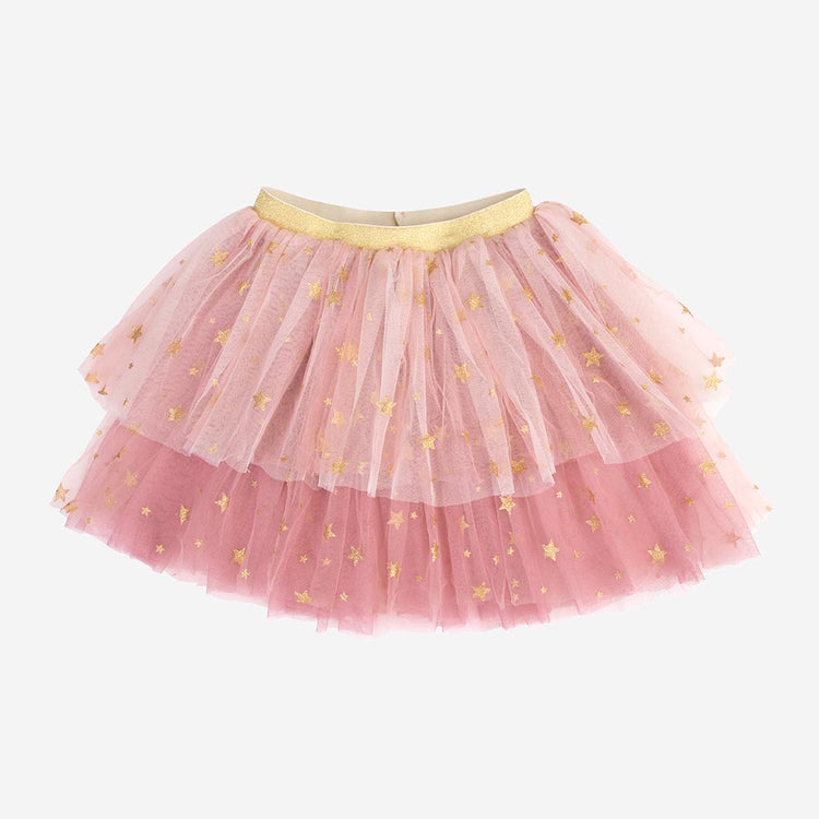 Jupe en tulle étoilé rose de Casse-noisette Meri Meri : déguisement enfant meri meri 