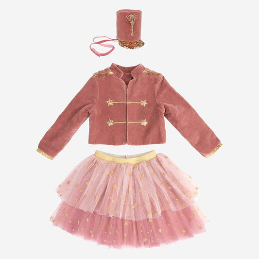 Costume Meri Meri bambina: costume schiaccianoci in velluto e tulle rosa