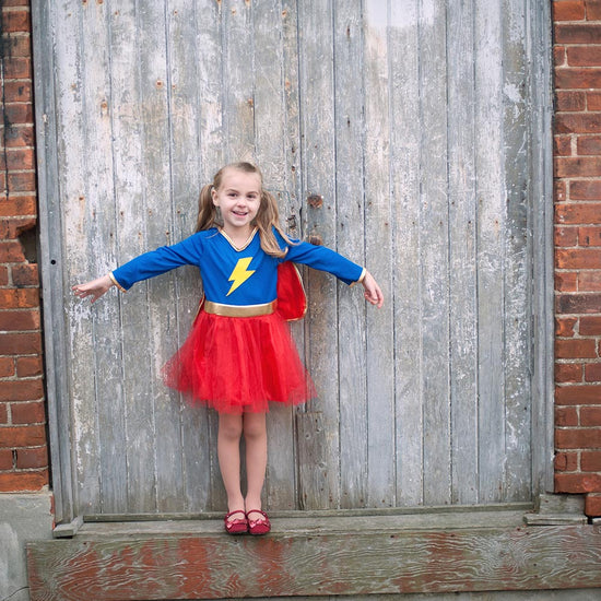 Déguisement de super-héros : robe de super-héroïne