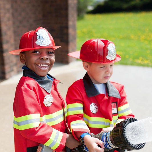 Firefighter jacket and accessories for boy carnival costume